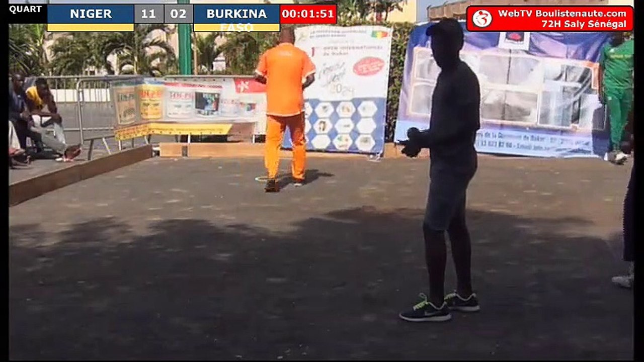 Les 72h de pétanque de Saly (Sénégal) : Fin de partie NIGER vs BURKINA