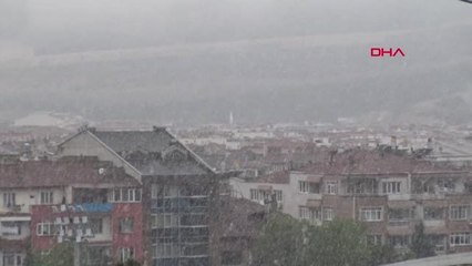 Amasya'ya Nisan Ayında Kar Sürprizi