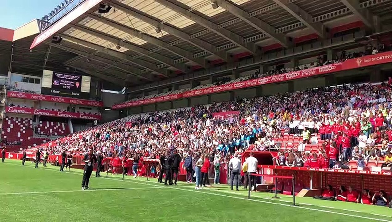 Ambientazo en el Sporting de Gijón-Gijón femenino