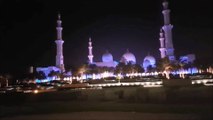 Mohamed Dekkak with Abderrahim Khaoutem visits Sheikh Zayed Grand Mosque