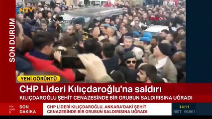 Kemal Kılıçdaroğlu şehit cenazesinde saldırıya uğradı