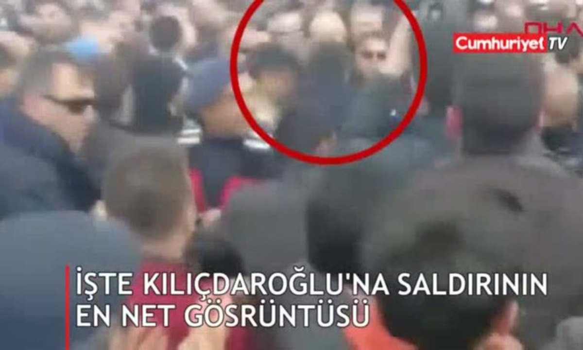 İşte Kılıçdaroğlu'na saldırı anının en net görüntüsü!