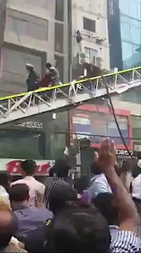Dhaka, Office building catches fire killed almost 19 people.