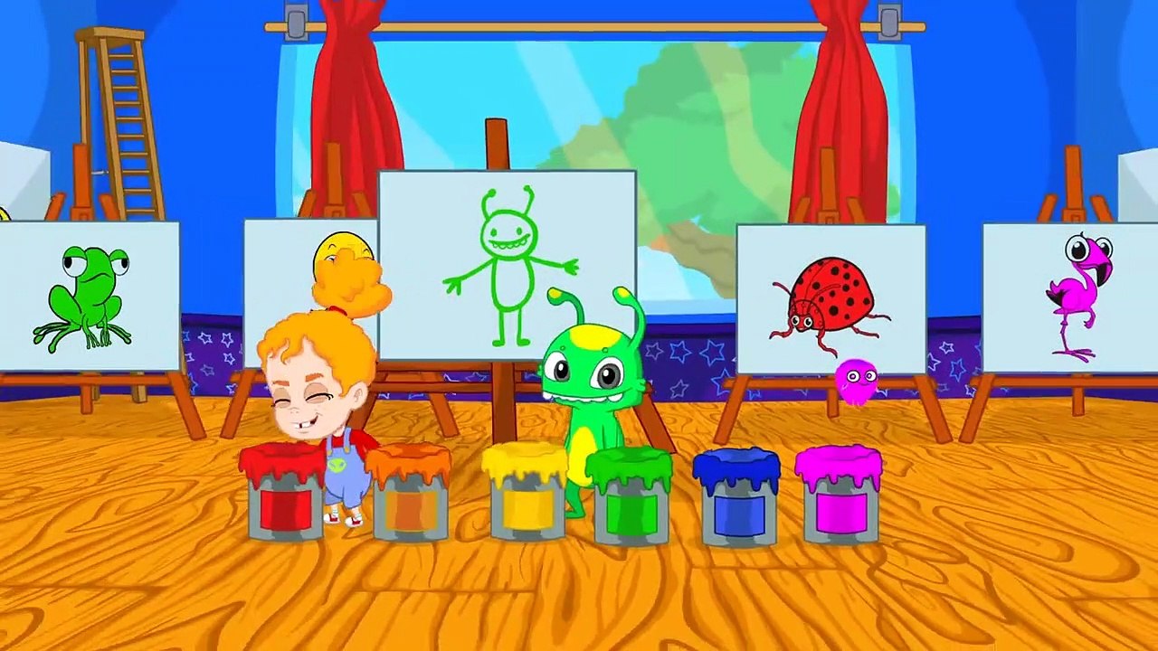 Aprende los colores con Groovy el Marciano - Dibujos infantiles