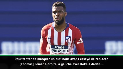 33e j. - Simeone : "Le but de Lemar va lui faire beaucoup de bien"