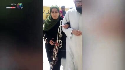 المصريين أهمه.. 3 شقيقات كفيفات يشاركن فى الاستفتاء (فيديو)