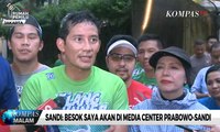 Sandi: Besok Saya Akan di Media Center Prabowo-Sandi