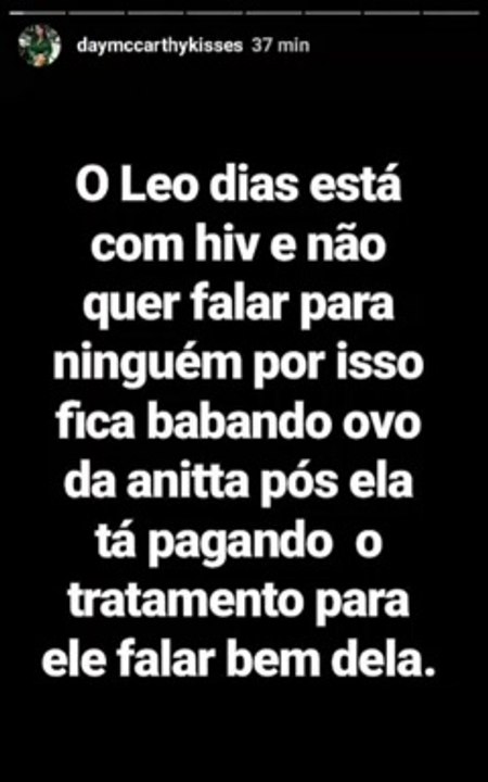Day Mccarthy afirma que Léo Dias tem HIV e chama de feia Liz a primeira filha da cantora Thaeme