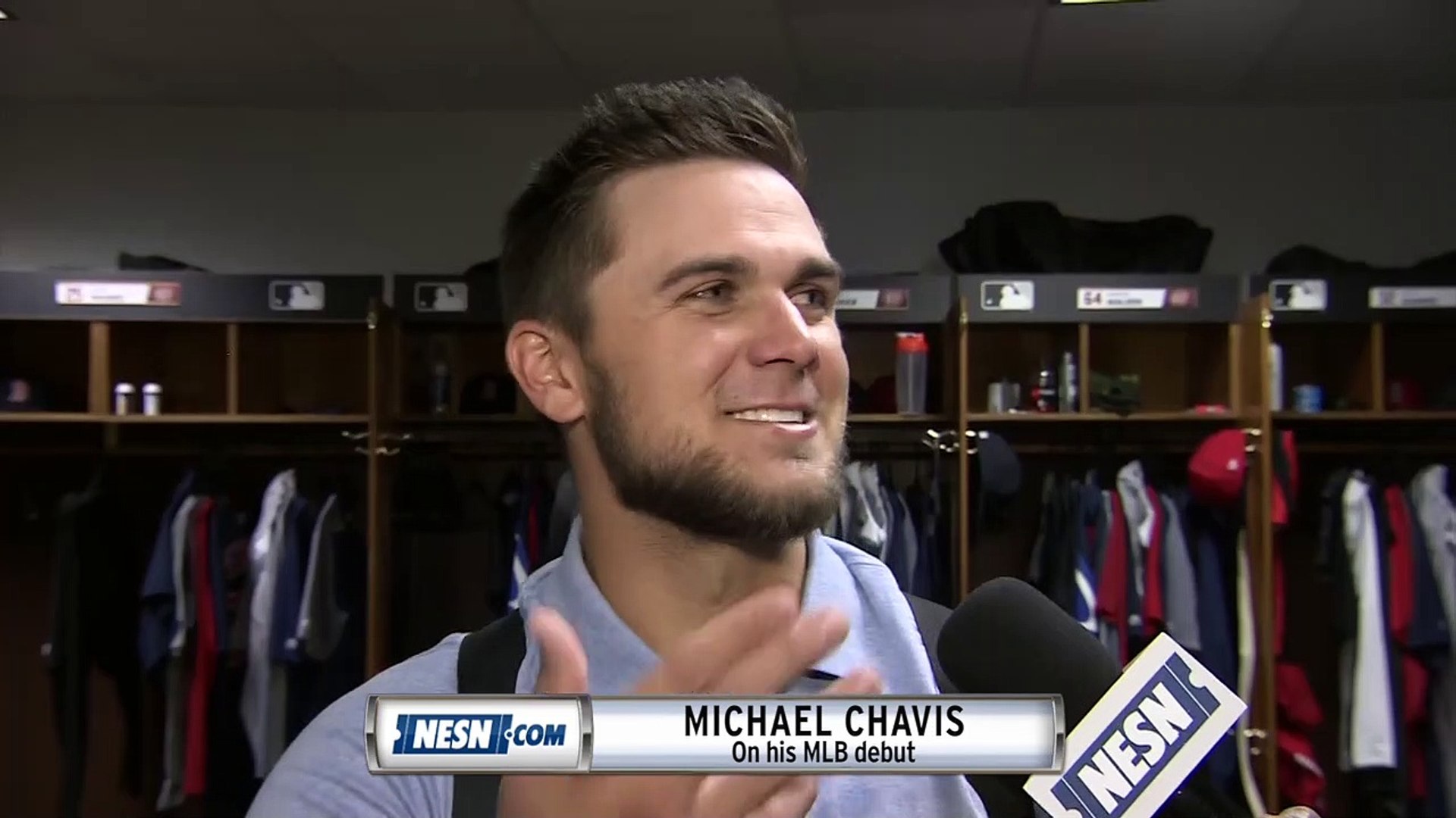 FULL: Michael Chavis reacts to his MLB debut with Red Sox Saturday night -  video Dailymotion