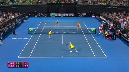 Fed Cup - Victorieuse de ce rallye, la paire Barty/Stosur a envoyé l'Australie en finale