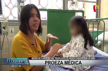 EsSalud: niña de 5 años recibe trasplante de hígado donado por otro menor