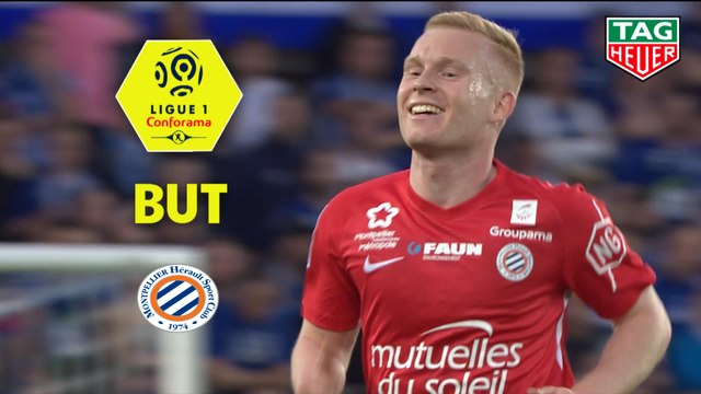 But Florent MOLLET (28ème) / RC Strasbourg Alsace - Montpellier Hérault SC - (1-3) - (RCSA-MHSC) / 2018-19