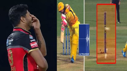 IPL 2019 CSK vs RCB: Umesh Yadav bowled Faf du Plessis, but bails didn’t dislodge | वनइंडिया हिंदी