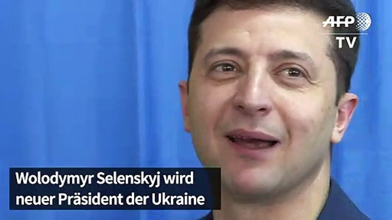 Komiker Selenskyj zum Präsidenten der Ukraine gewählt