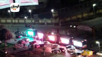 حافلات بشاشات إلكترونية في صلاح سالم للحث على المشاركة في الاستفتاء