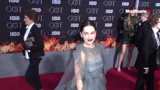 'Game of Thrones' Season 8 Premiere  - Sophie Turner, Maisie Williams, Kit Harington, Emilia Clarke