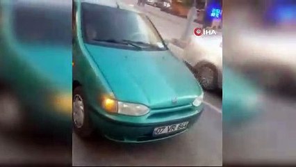 Antalya'da alkollü sürücü akan trafik ortasında uyuyakaldı