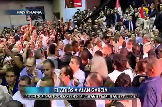 IMÁGENES EXCLUSIVAS | ¡Adiós a García!: político recibió homenaje de simpatizantes y militantes apristas