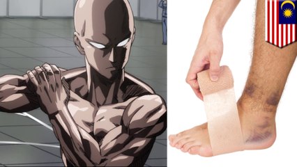 『ワンパンマン』トレーニングにチャレンジした男性 足首を骨折 - トモニュース