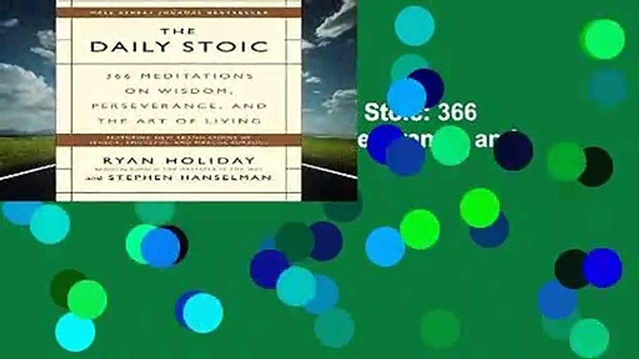 [NEW RELEASES]  The Daily Stoic: 366 Meditations on Wisdom, Perseverance, and the Art of Living