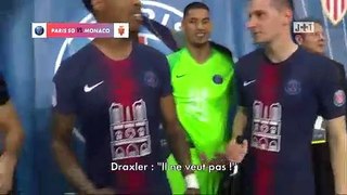 Champagne fight between Draxler, Kimpembe, Areola and Choupo-Moting