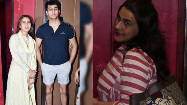 Sara Ali Khan watches Kalank with Ibrahim Ali Khan & Amrita Singh; Watch Video | FilmiBeat