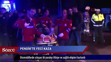 Pendik’te feci kaza! Yaralılar var