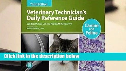 Full E-book  Veterinary Technician's Daily Reference Guide: Canine and Feline  Best Sellers Rank