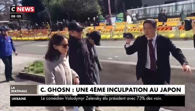 L'ancien PDG de Renault-Nissan Carlos Ghosn inculpé pour la quatrième fois au Japon, à l'issue de sa garde à vue