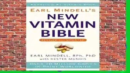 About For Books  Earl Mindell s New Vitamin Bible Complete