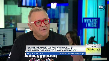 Jerzy Owsiak o reagowaniu na hejt (debata z udziałem Rafała Pankowskiego z NIGDY WIĘCEJ), 21.03.2019
