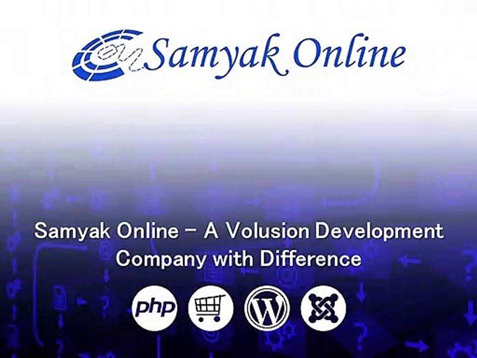 Samyak Online a Volusion Development Company With Difference