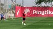 Imágenes de Pablo Sarabia en un entrenamiento con el Sevilla