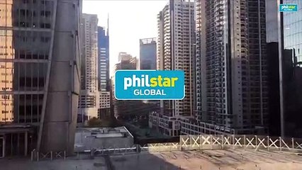 Debris fall from building in BGC during the earthquake
