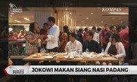 Akhir Pekan Jokowi: Makan Nasi Padang di Mal Hingga Pulang Naik MRT