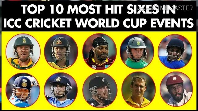 Top 10 Batsmen With Most Sixes In Cricket World Cups 1975 To 2015