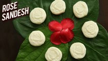 Rose Sandesh - How To Make Sandesh - Indian Dessert Recipe - Bengali Sweet Sondesh Recipe - Ruchi