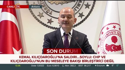 İçişleri Bakanı Süleyman Soylu açıklama yapıyor