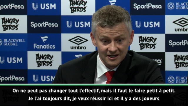 35e j. - Solskjaer : Des joueurs ne feront pas partie de cette réussite