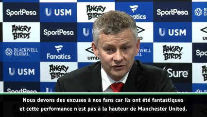 35e j. - Solskjaer : "Nous devons des excuses à nos fans"
