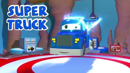 El SUBMARINO - Carl el Super Camión en Coche de la Ciudad! Superhéroe Camión de Vídeo para Niños de dibujos animados