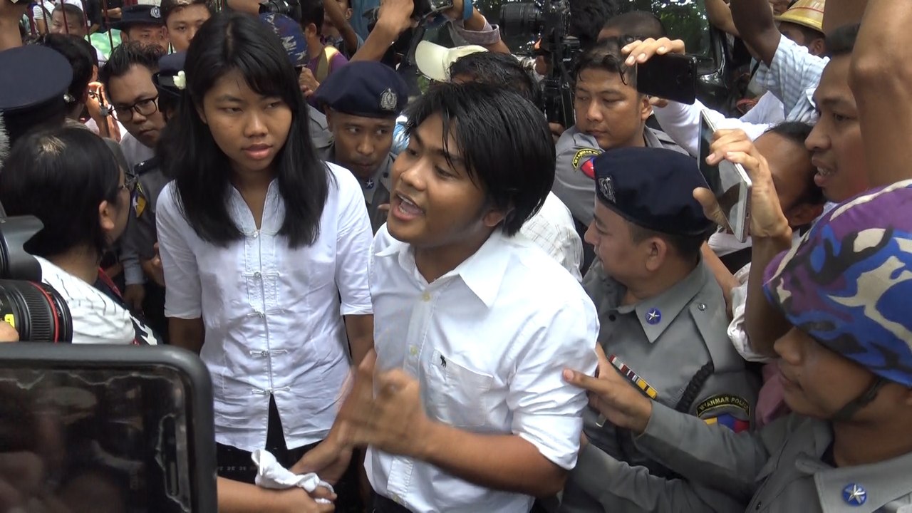 " သံခ်ပ္က ျပစ္မႈမဟုတ္ပါဘူး"ဟု ဖမ္းဆီးခံရသည့္ သံခ်ပ္အဖြဲ႔မွ  ဦးေဆာင္သူေျပာ