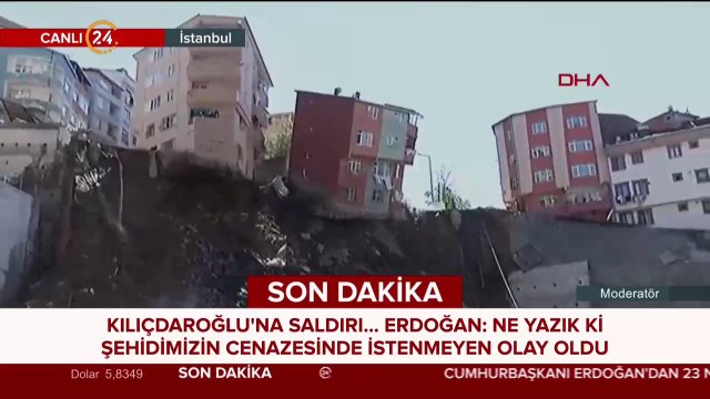 Kağıthane'de 5 katlı binada çökme