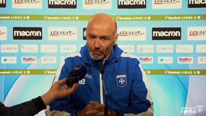 Conférence de presse de Cédric Daury avec AJA-Le Havre