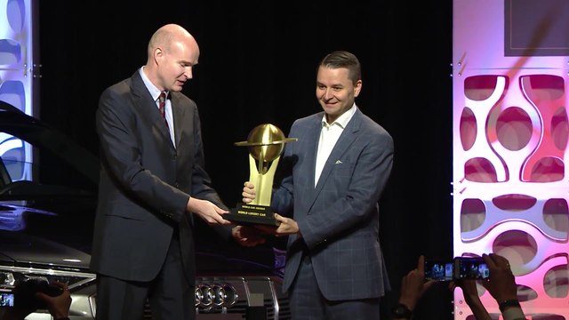 The Audi A7 Wins the Luxury Car of the Year Awards at the 2019 NY Auto Show - Stage Ceremony