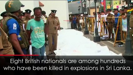 Eight British nationals are among dead in Sri Lanka