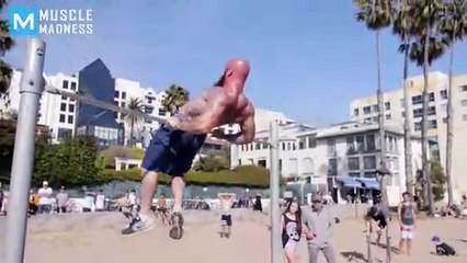Old Man Street Workout Prank _ Muscle Madness_1