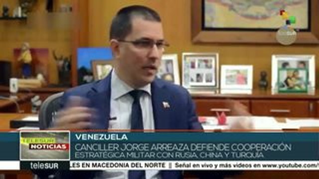 Explica canciller venezolano cooperación militar con Rusia y China