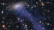 Mysterious 'Jellyfish' Galaxy Seen Swimming in Space