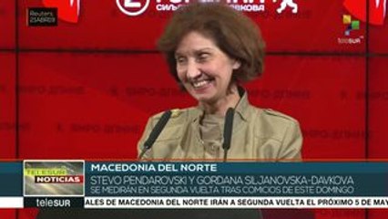 Macedonia del Norte: Pendarovski y Siljanovska van a balotaje el 5-M